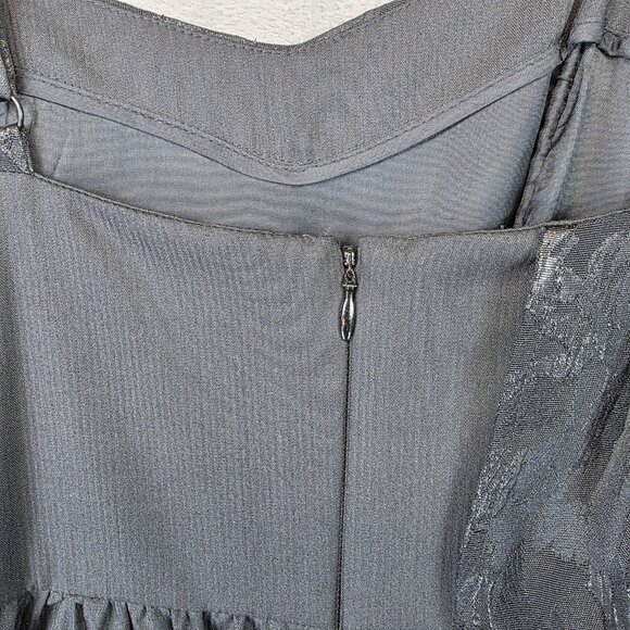 BCBGGeneration Dress Womens 2 Metallic Jacquard Sweetheart Strap Mini Party - Picture 11 of 13
